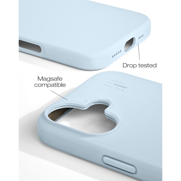 Silicone Case MagSafe iPhone 16 Light Blue