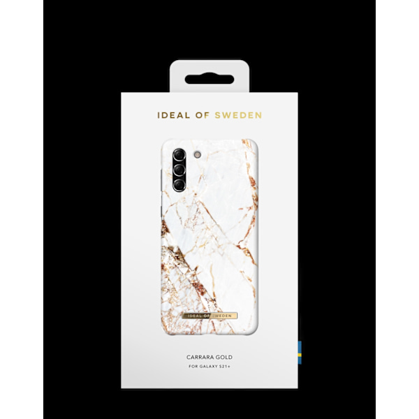 Printed Case Galaxy S21 Plus Carrara Gold White