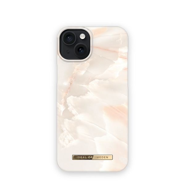 Printed Case iPhone 15 Plus Rose Pearl Marble Pink