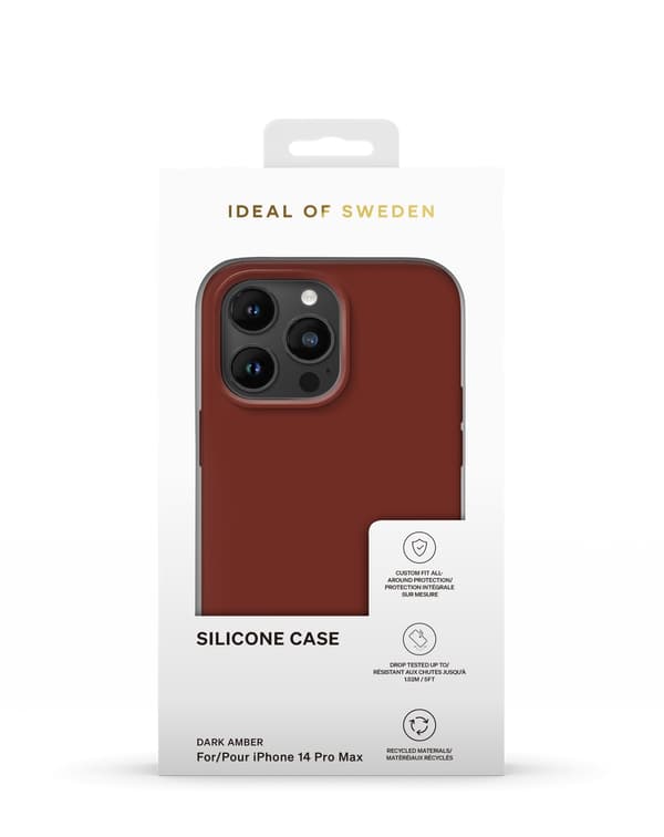 Silicone Case iPhone 14 Pro Max Dark Amber Brown