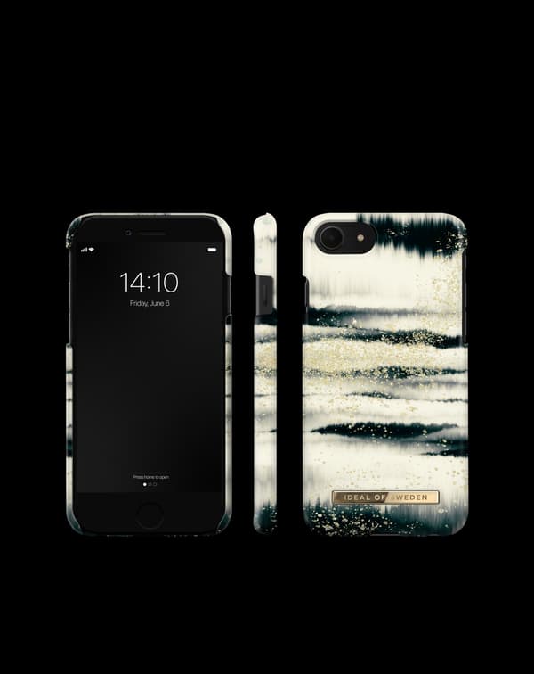 Printed Case iPhone 8 / 7 / 6 / 6S / SE Golden Tie Dye White