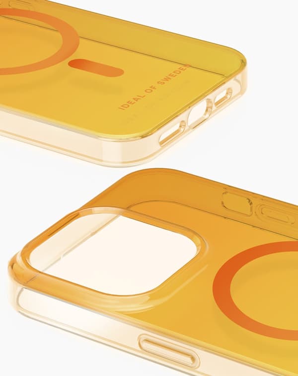 Clear Case MagSafe iPhone 15 Pro Max Orange Spritz Orange