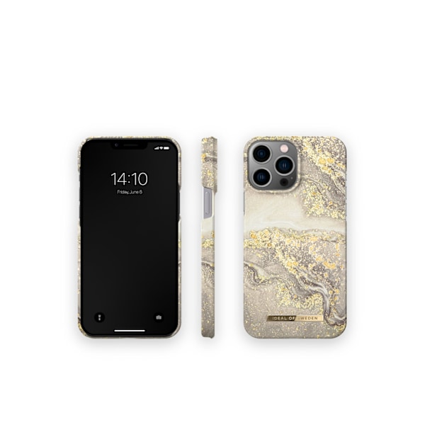Printed Case iPhone 12 Pro Max / 13 Pro Max Sparkle Greige Marble