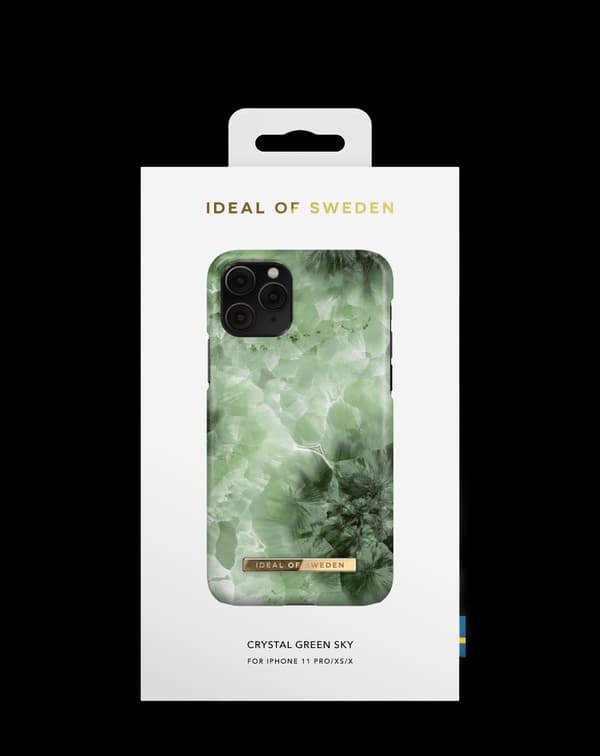 Printed Case iPhone 11 Pro / XS / X Crystal Green Sky Green