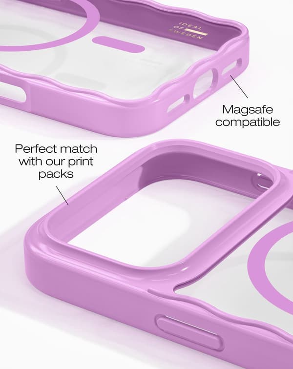 Wavy Case MagSafe iPhone 17 Pro Pink Rosa