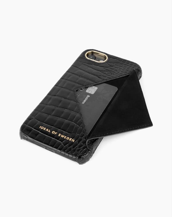 Statement Case iPhone 8 / 7 / 6 / 6S / SE Neo Noir Croco Black