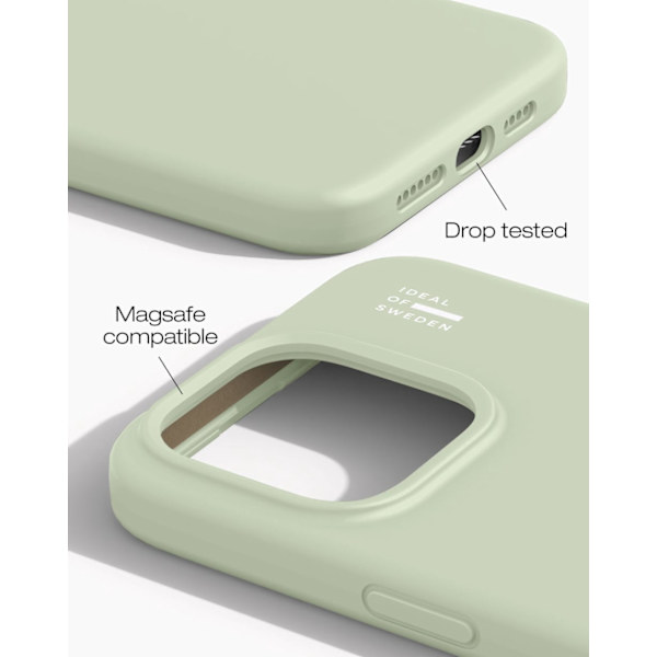 Silicone Case MagSafe iPhone 15 Pro Max Sage Green