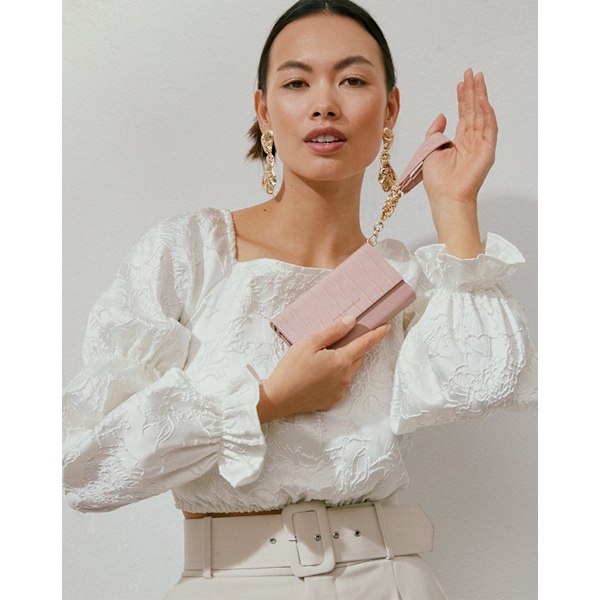 Signature Clutch Galaxy S20 Plus Misty Rose Croco