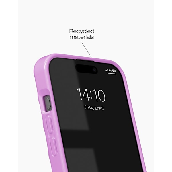 Frame Case iPhone 13 / 14 / 15 / 16e Pink Transparent