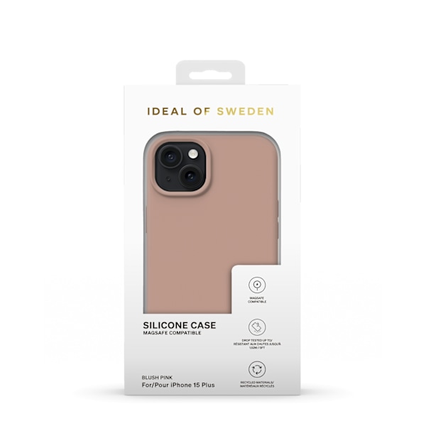 Silicone Case MagSafe iPhone 15 Plus Blush Pink Rosa