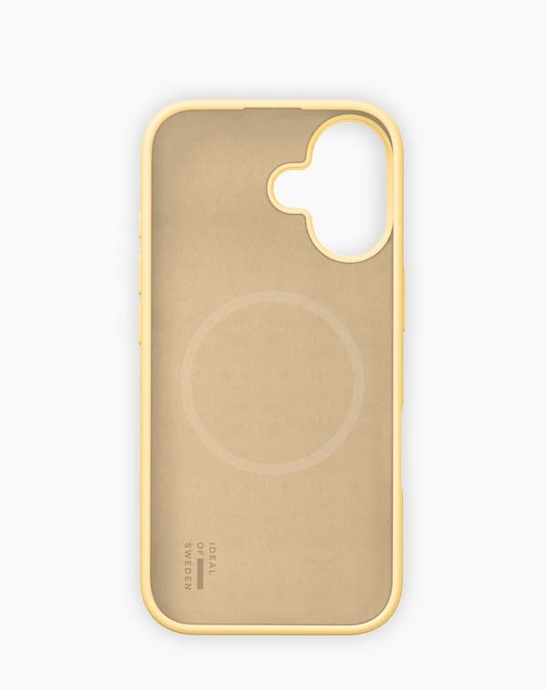 Silicone Case MagSafe iPhone 16 Soft Lemon Gul