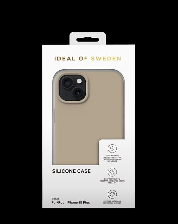 Silicone Case iPhone 15 Plus Perfect Beige Beige