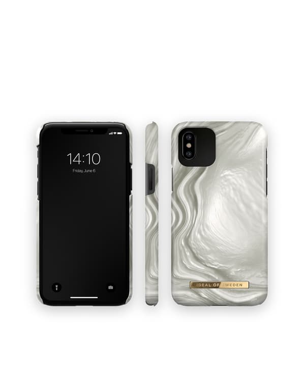 Printed Case iPhone 11 Pro / XS / X Luminous Pearl Silver