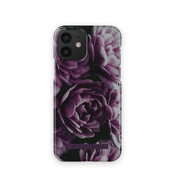 Printed Case iPhone 12/12P Deep Purple Bloom