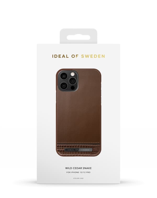 Atelier Case iPhone 12 / 12 Pro Wild Cedar Snake Brown