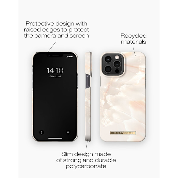 Printed Case iPhone 12 Pro Max / 13 Pro Max Rose Pearl Marble