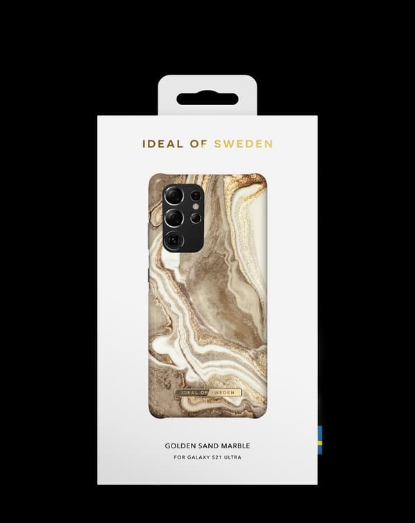 Printed Case Galaxy S21 Ultra Golden Sand Marble Beige