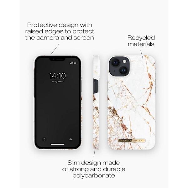 Printed Case iPhone 14 Plus Carrara Gold Gold