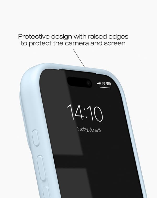 Silicone Case MagSafe iPhone 17 Pro Light Blue Blue