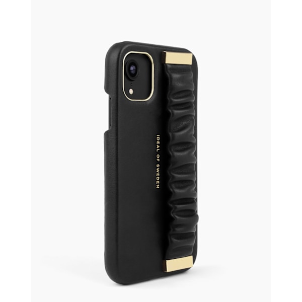 Statement Case iPhone 11 / XR Ruffle Noir Top Handle Black