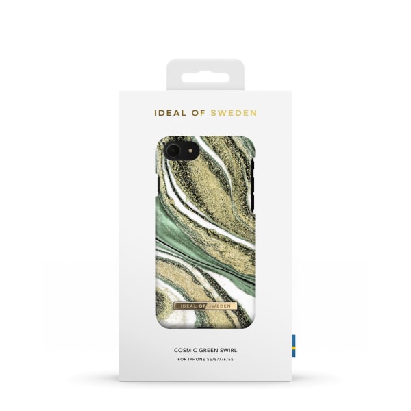 Printed Case iPhone 8/7/6/6S/SE Cosmic Green Swirl