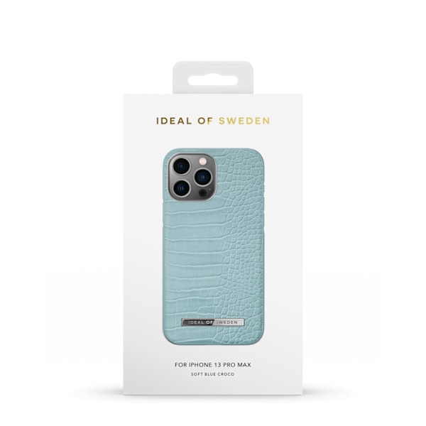 Atelier Case iPhone 12 Pro Max / 13 Pro Max Soft Blue Croco Blue