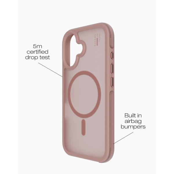 Ideal Bumper Case MagSafe iPhone 16 Blush Pink