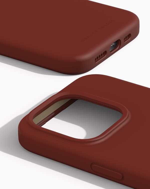 Silicone Case MagSafe iPhone 15 Pro Dark Amber Brun