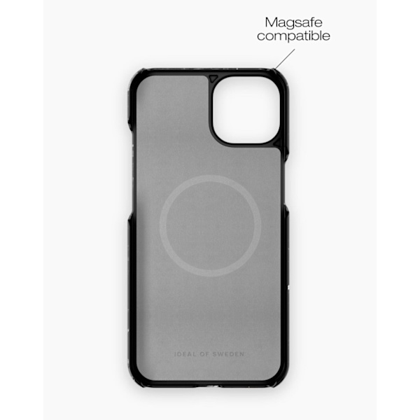 Printed Case MagSafe iPhone 14 Plus Black Thunder Marble Black