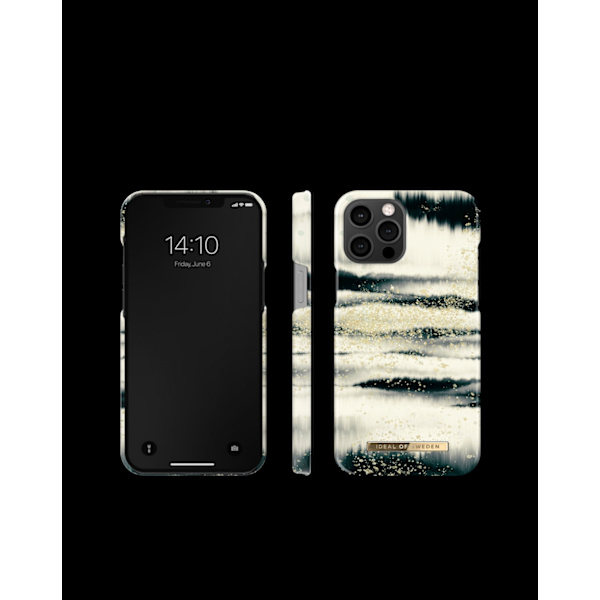 Printed Case iPhone 12 Pro Max Golden Tie Dye White
