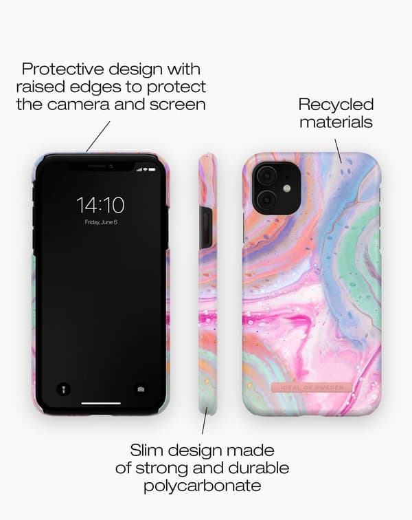 Printed Case iPhone 11 / XR Pastel Marble