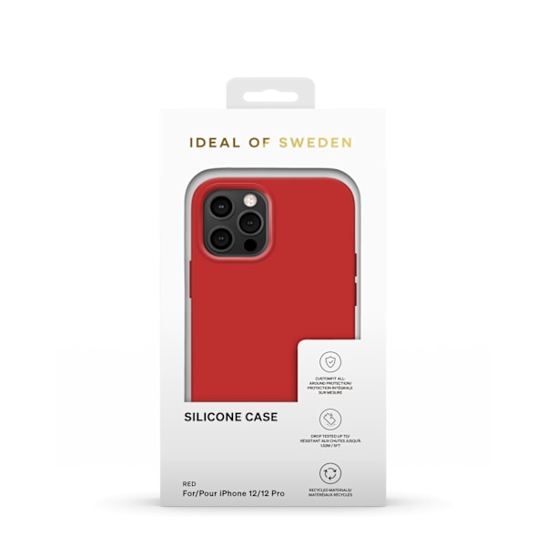 Silicone Case iPhone 12/12P Red