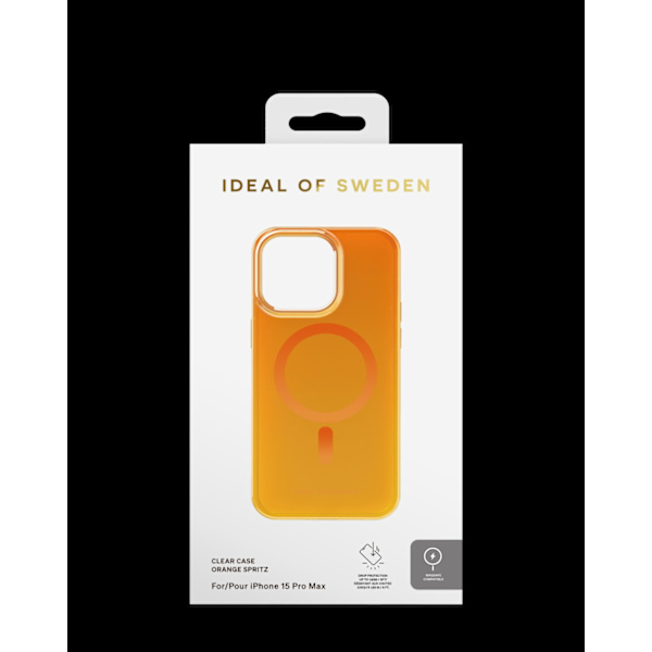 Clear Case MagSafe iPhone 15 Pro Max Orange Spritz Orange