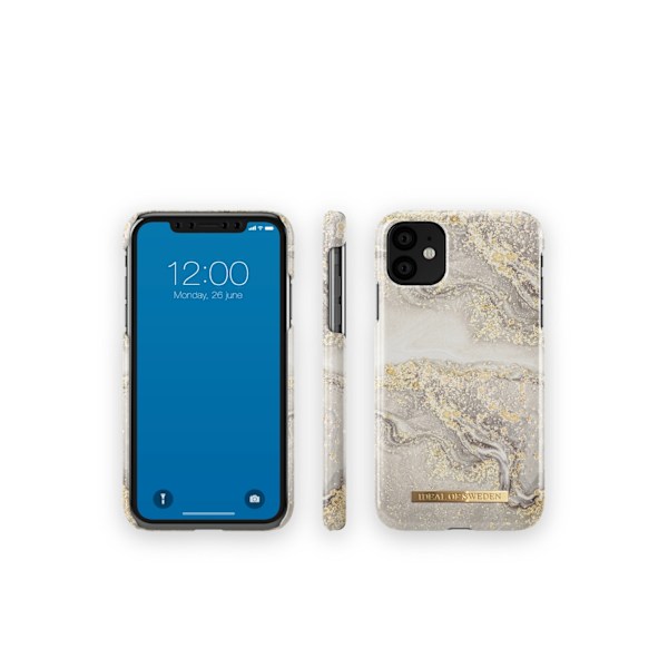 Printed Case iPhone 11 / XR Sparkle Greige Marble