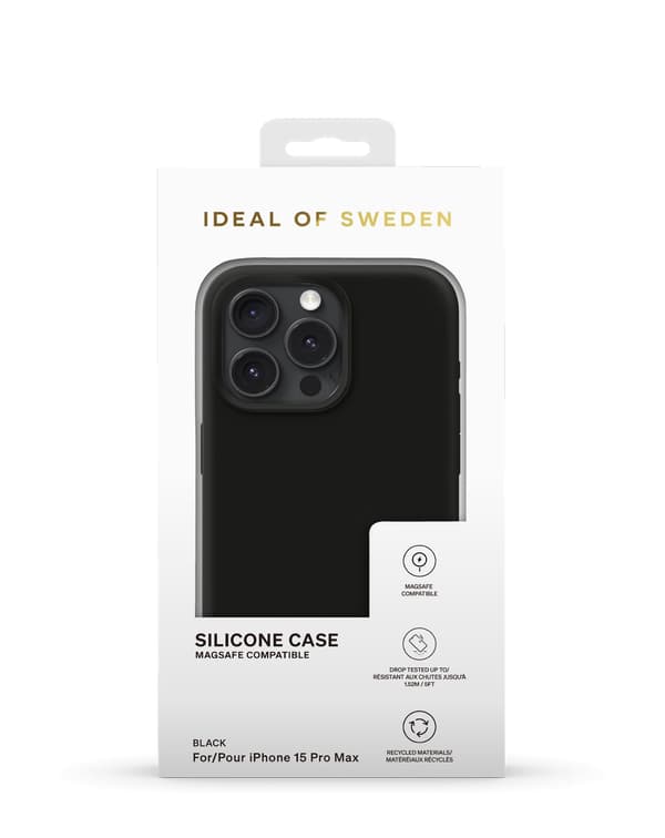 Silicone Case MagSafe iPhone 15 Pro Max Black Black