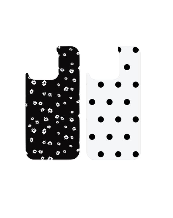 Print Pack iPhone 12 / 12 Pro / 13 / 14 / 15 / 16e / 17e Ecru Noir Black