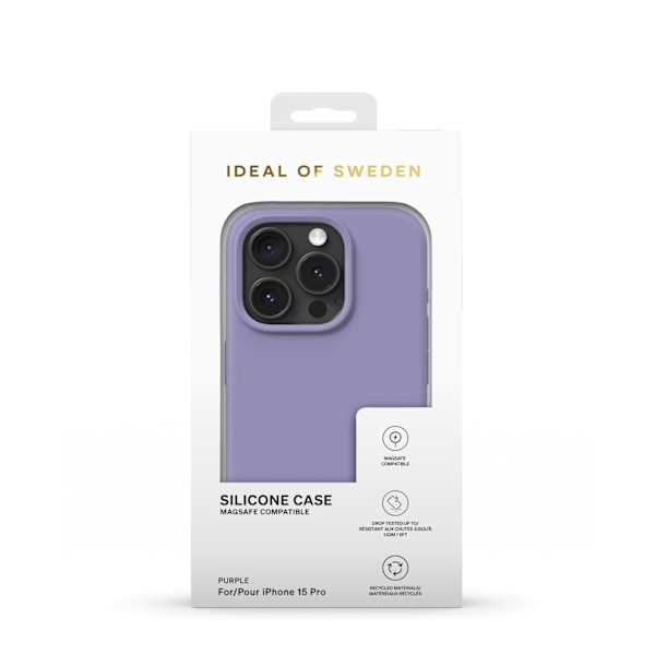 Silicone Case MagSafe iPhone 15 Pro Purple Lila