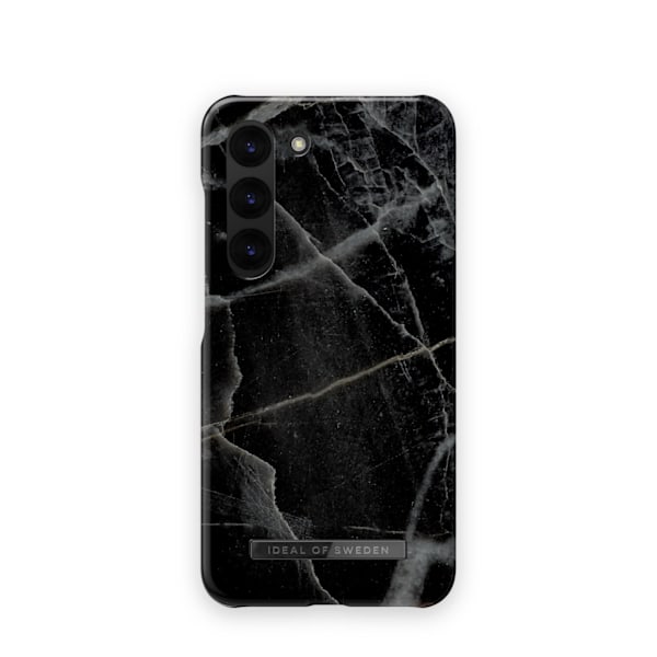Printed Case Galaxy S23 Plus Black Thunder Marble Svart