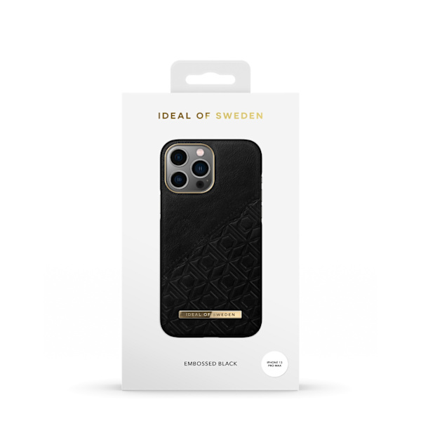 Atelier Case iPhone 12 Pro Max / 13 Pro Max Embossed Black Black