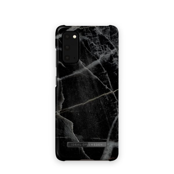 Printed Case Galaxy S20 Black Thunder Marble