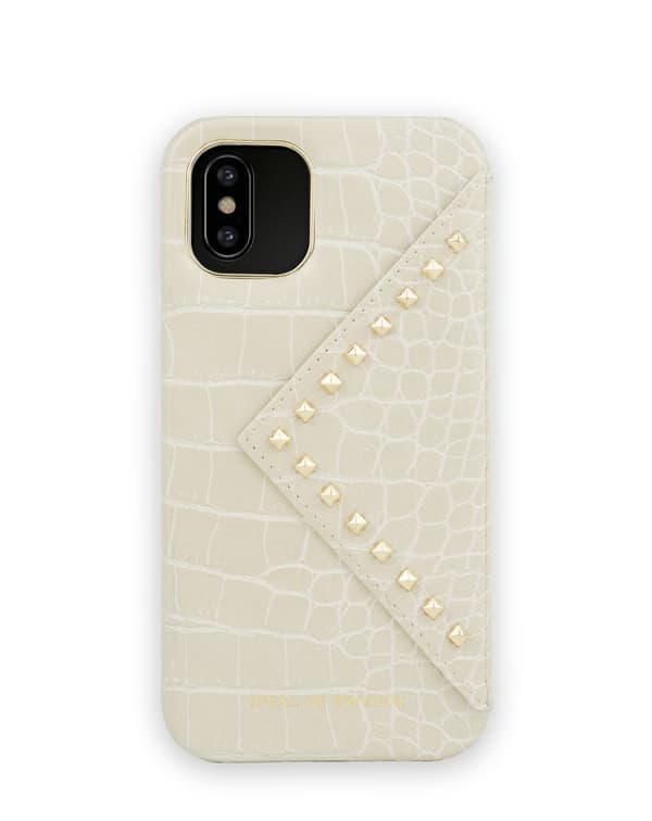 Statement Case iPhone 11 Pro / XS / X Beatstuds Cream Croco Beige