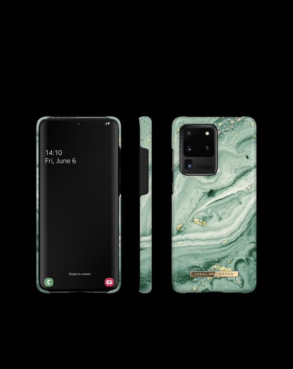 Printed Case Galaxy S20 Ultra Mint Swirl Marble Green