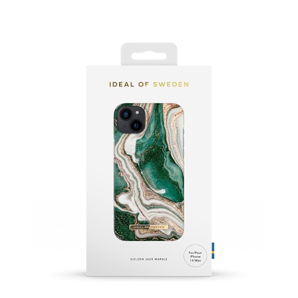 Printed Case iPhone 14 Plus Golden Jade Marble