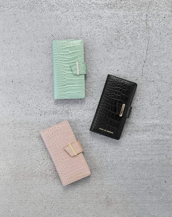 Cora Phone Wallet Galaxy S20 Mint Croco Green