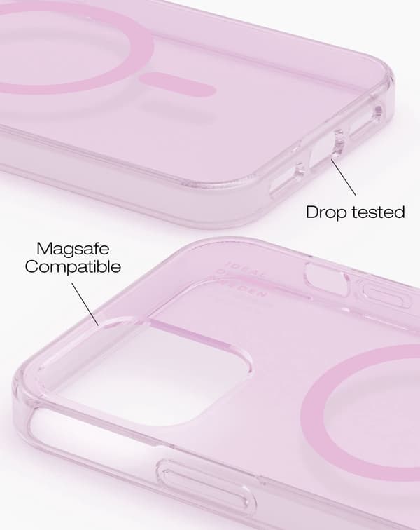 Clear Case MagSafe iPhone 12 / 12 Pro Light Pink Pink
