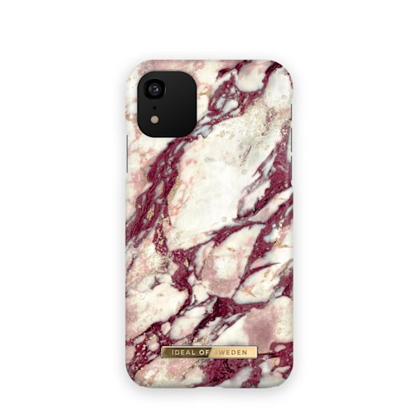 Printed Case iPhone 11 / XR Calacatta Ruby Marble Red