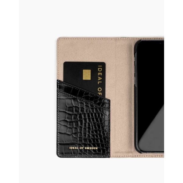 Cora Phone Wallet iPhone 12 MINI Jet Black Croco