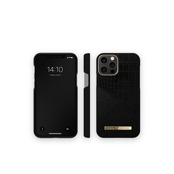 Atelier Case iPhone 12 / 12 Pro Nightfall Croco Black