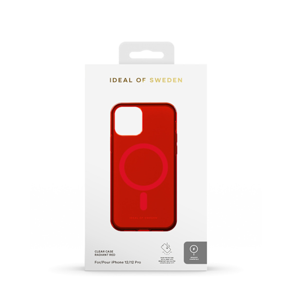 Clear Case MagSafe iPhone 12 / 12 Pro Radiant Red Red
