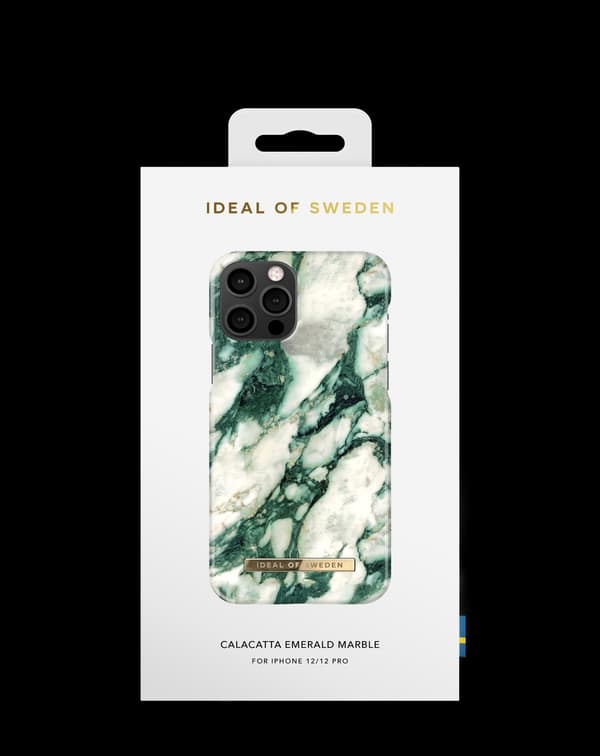Printed Case iPhone 12 / 12 Pro Calacatta Emerald Marble Green